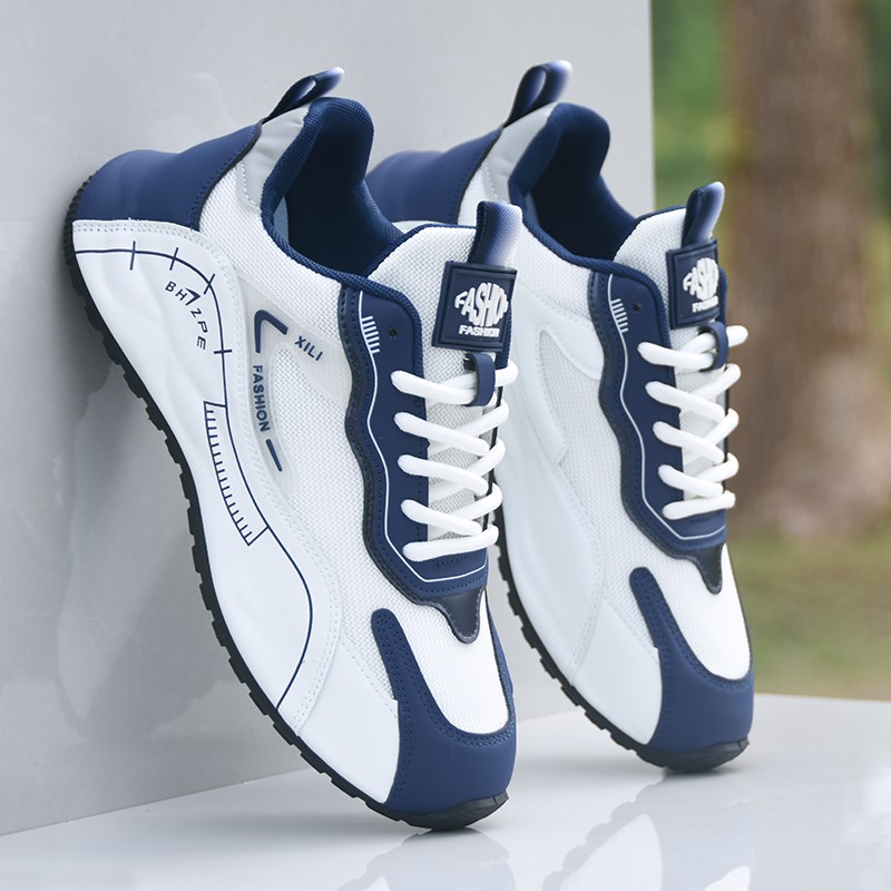 鞋子男春季网面透气运动休闲鞋软底老爹包底鞋防滑跑步鞋