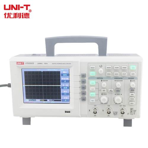 UNI-T优利德UTD2202CE/UTD2062CE双通道数字储存示波器200M兆带宽