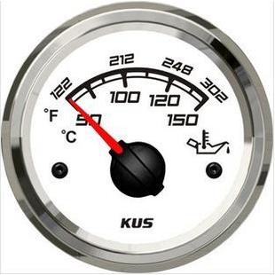 油温表 24V 船用车用房车通用游艇配件 黑色 KUS 白色 SQ系列