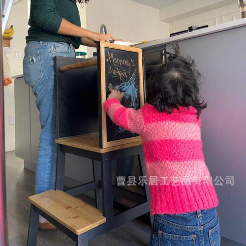 厂家直供学习塔洗漱台踏脚凳learning tower厨房帮手可折叠