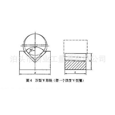 单口铁 IV型V型架 铸铁V型块 IV-3 规格100x130x90 100x100x100