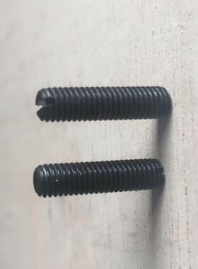 12.9级硬度发黑551GB73一字槽开口平端无头机米螺丝紧定M2M2.5M3