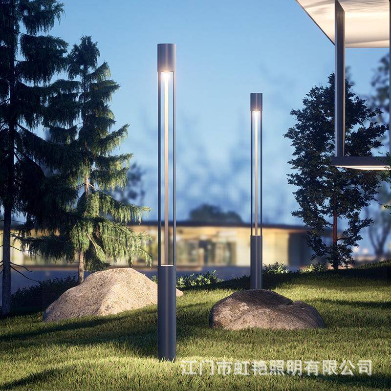 花园灯小区草坪灯户外防水立柱景观灯简约现代庭院灯公园圆柱路灯