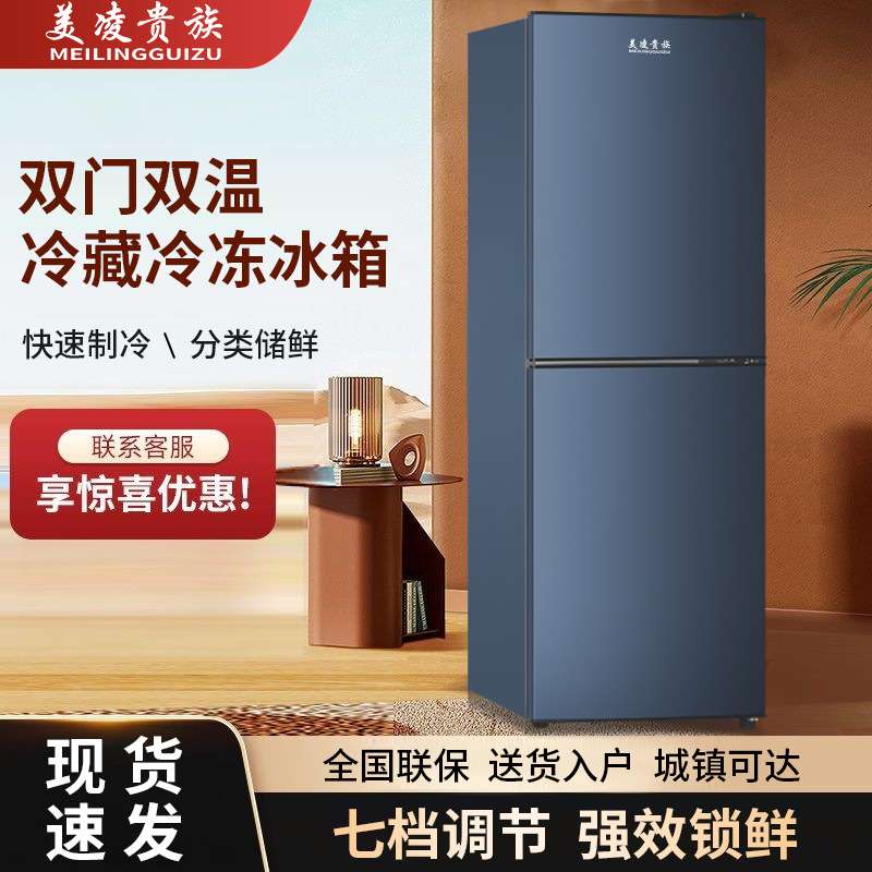 双开门大容量家用冰箱小型出租屋宿舍租房单门冷冻冷藏两用冰箱