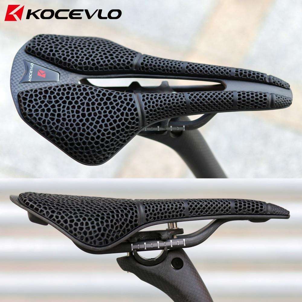 KOCEVLO碳纤维3d打印自行车坐垫公路车山地车座垫高强度竞赛骑行 - 实物图