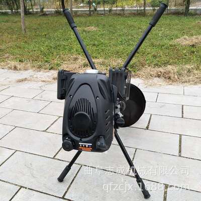 志成双人操作汽油挖坑机  8马力果园种植打坑机  猪圈围栏打桩机