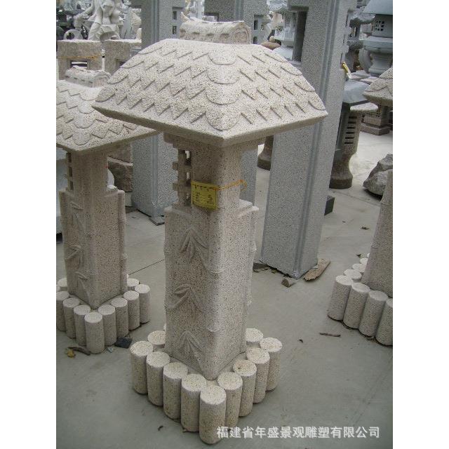 草坪石灯现货仿古室外地灯花岗岩白麻景观石灯具 日系石灯笼厂家