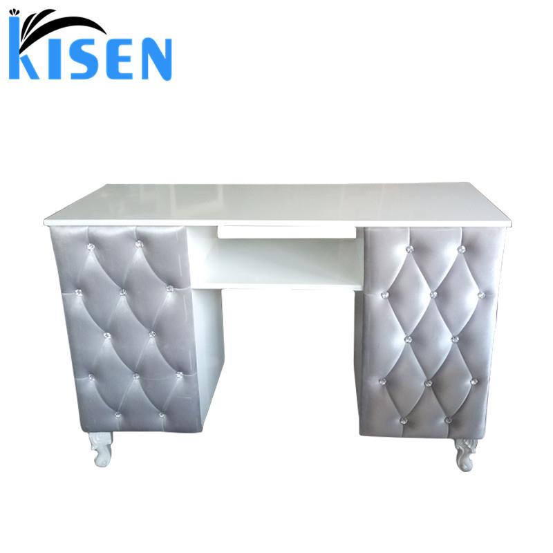 现代豪华单廉价玫瑰金指甲修甲桌出售高品质便宜指甲美甲桌单人位