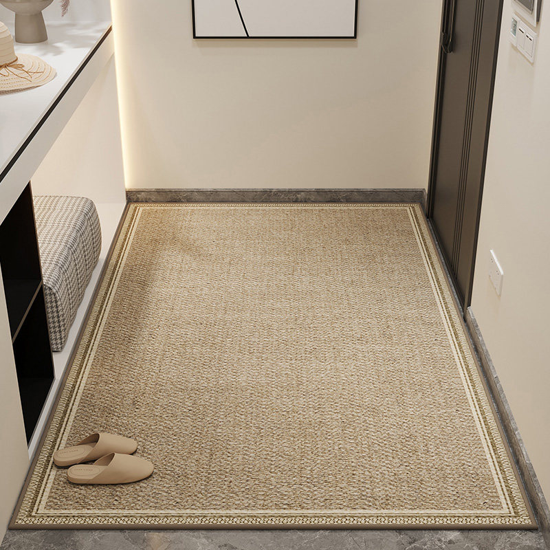 入户门地垫轻奢高级日式客厅门垫进门大门口脚垫可裁剪玄关地毯