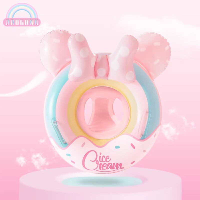 亲子款游泳圈儿童坐圈加厚婴幼儿A男宝宝救生圈1-4岁小女孩游泳圈