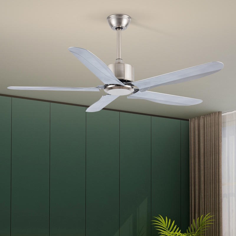简约吊扇灯家用餐厅风扇灯现代简约客厅静音大风力电扇无灯款