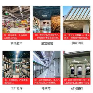 室内吸顶式红外线人体感应语音提示器定时商超广播报警门铃无线