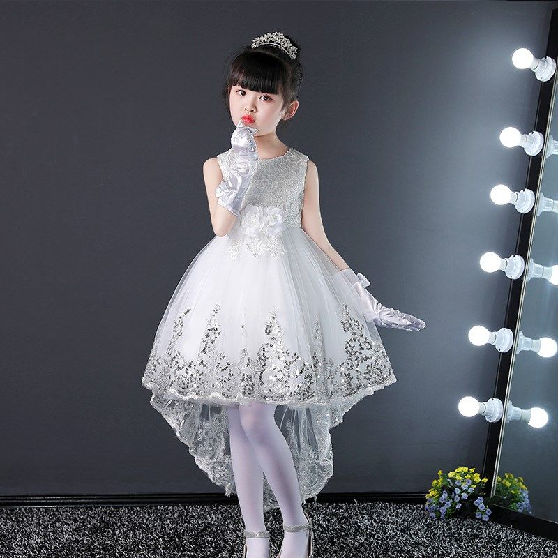 女童公主裙拖尾儿童高端礼服花童春夏连衣裙小女孩洋气蓬蓬纱裙子,童装/婴儿装/亲子装,儿童礼服,淘宝优惠券,粉丝福利购,淘宝优惠卷