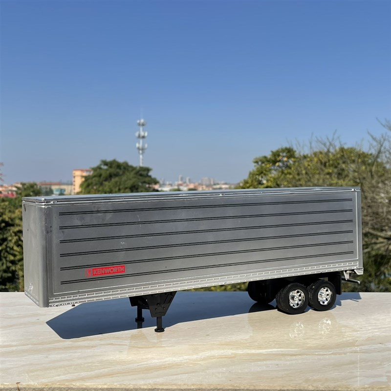 缺后门 漆面有划痕掉漆1:32牵引车拖挂车厢 汽车模型改装配件