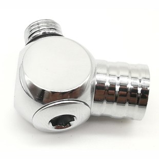 潜水调节器一级头转接头中压管旋转接头110度黄铜镀铬耐海水腐蚀