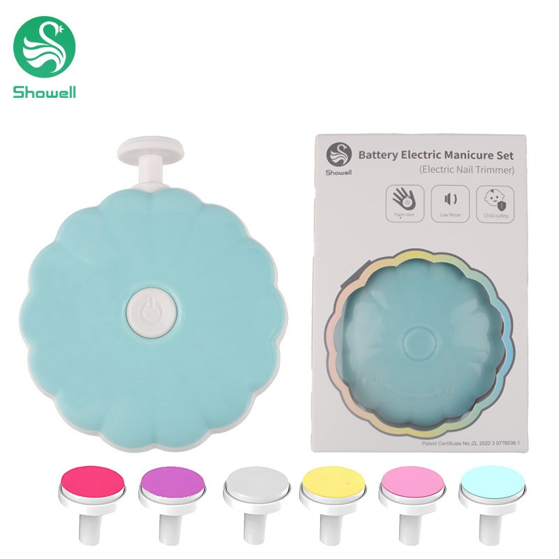 婴儿电镀全自动指甲剪 多功能去死皮抛光指甲刀电动修甲磨甲器