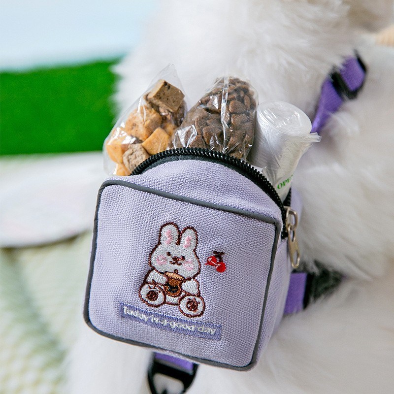 卡通图案宠物猫咪牵引绳宠物自背包猫咪书包遛猫神器背心式遛猫链