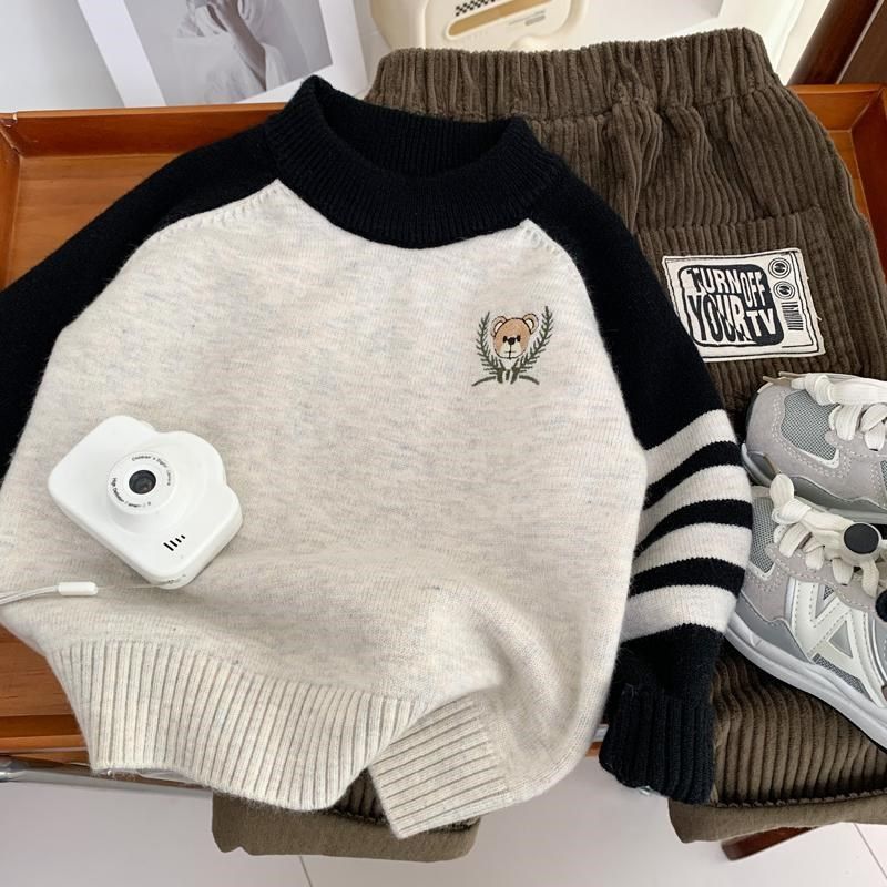 男童毛衣冬季打底衫2024新款儿童中领针织衫百搭小童洋气柔软上衣,童装/婴儿装/亲子装,毛衣/针织衫,淘宝优惠券,粉丝福利购,淘宝优惠卷