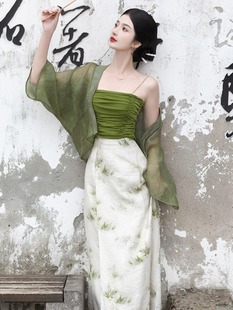 汉服女款夏季旗袍改良年轻款高端少女中国风套装新中式女装连衣裙