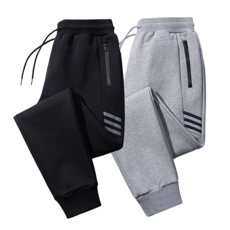 运动裤男士口袋拉炼防盗裤子男装韩版潮流加绒休闲长裤男束脚卫裤,男装,卫裤,淘宝优惠券,粉丝福利购,淘宝优惠卷