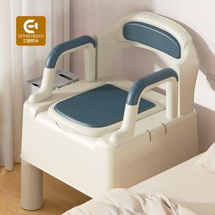 老年人坐便椅老人坐便器可移动马桶家用室内病人可携式身心障碍卧