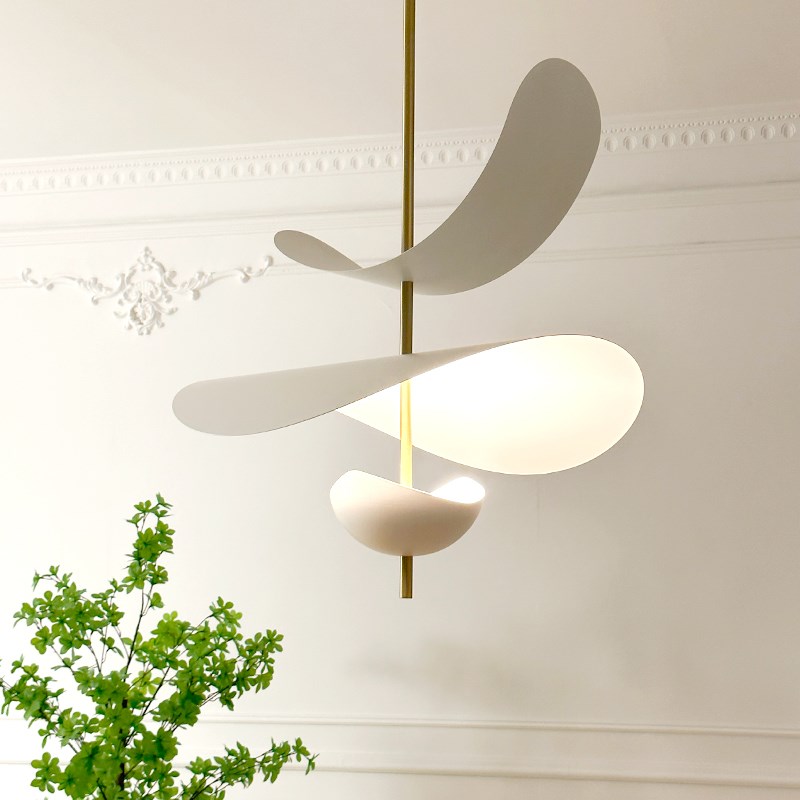 法式简约餐厅吊灯北欧现代餐厅灯吧台餐桌创意艺术花朵卧室吊灯