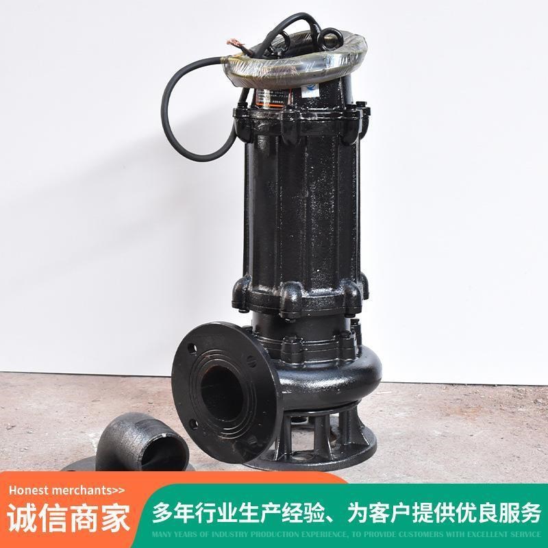 泵切无业 WQ割式污水泵 堵塞排污泵用潜水污水排污泵 管道排家水