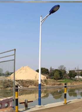 厂家路灯杆d100W超亮5米6米220VLED高杆防水户外道路新农村灯头小