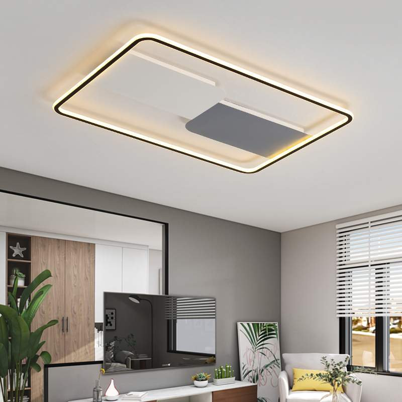 led吸顶灯简约现代客厅房间北欧网红铝材新款灯饰创意卧室灯具