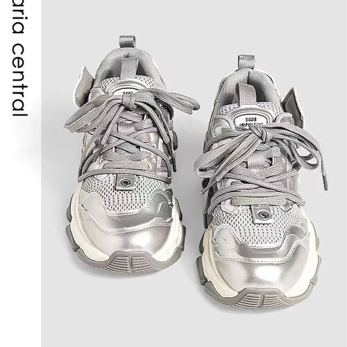 现货 XZ669潮牌2025新款百搭裤装裙装厚底松糕鞋老爹鞋休闲运动鞋