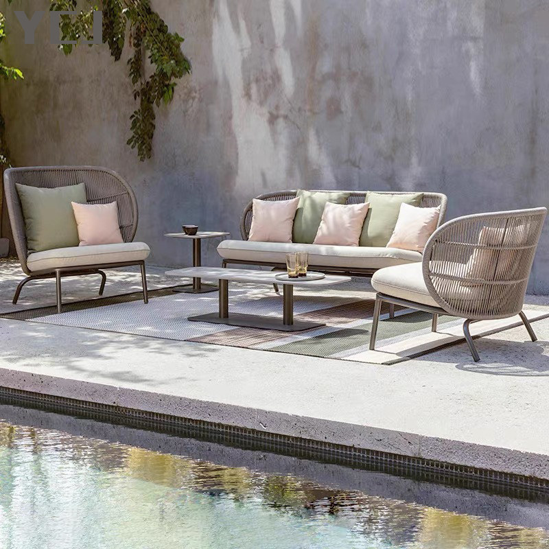 北欧户外藤编沙发庭院家俱民宿室外别墅摇椅阳台藤编家俱组合藤椅,住宅家具,户外沙发,淘宝优惠券,粉丝福利购,淘宝优惠卷