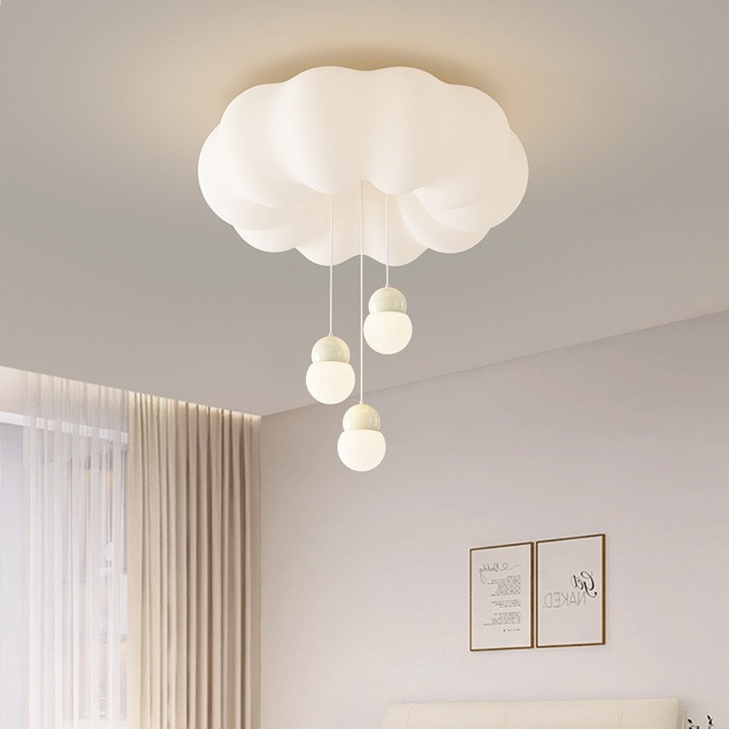 卧室灯吸顶灯网红南瓜灯奶油风温馨男孩女孩公主儿童房间北欧灯具