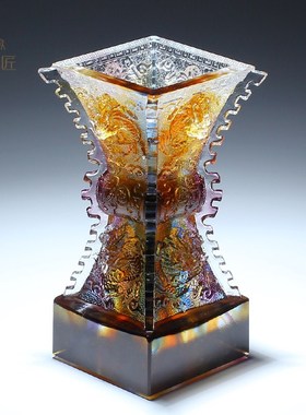 琉璃工艺品欣欣向荣鼎摆件公司开业乔迁商务礼品送客户高档艺术品