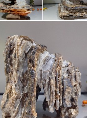 19大风凌石摆件实木座.多款可选.办公书桌案几博古架艺术品观光石