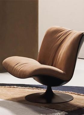 baxter轻奢意式客厅旋转单人沙发极简玛丽莲懒人阳台鸭嘴休闲躺椅