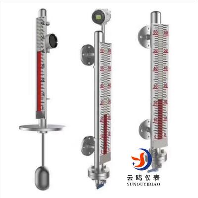 化工储罐用耐腐磁翻板液位计 ExiaIICT6磁翻板液位计 LED液位计