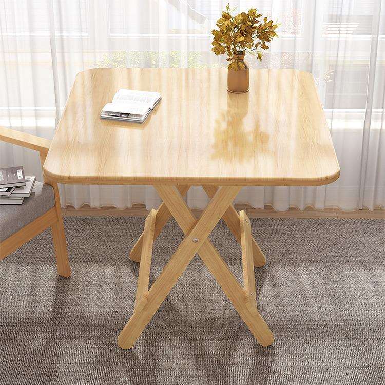 实木折叠桌家用小户型餐桌出租屋吃饭桌子简易饭桌摆摊四方桌圆桌