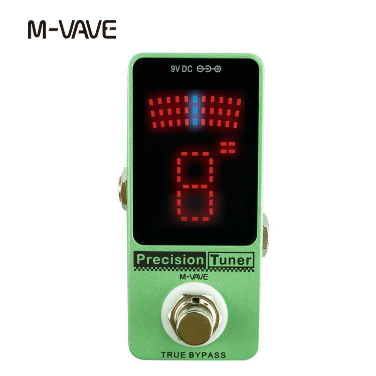 M-VAVE大屏调音表单块效果器Tuner Polytune吉他贝斯司调音校音器