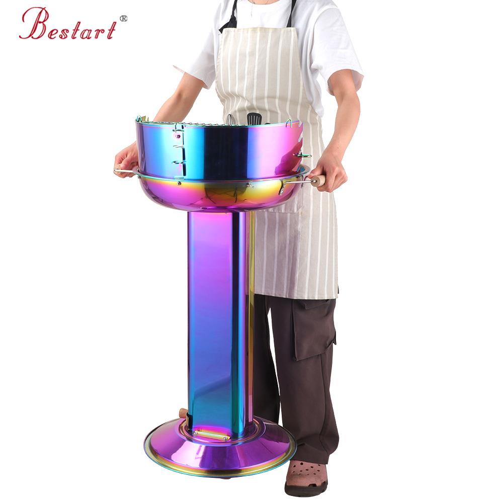 小巧户外木炭个人 站立式炭烤炉具新品纯色便捷手提男女皆可