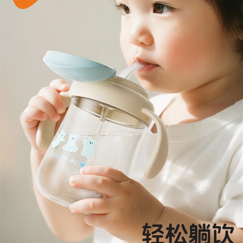 巴比象学饮杯儿童吸管杯婴儿宝宝1-3岁以上喝水喝奶瓶牛奶杯防呛,婴童用品,儿童水杯,淘宝优惠券,粉丝福利购,淘宝优惠卷