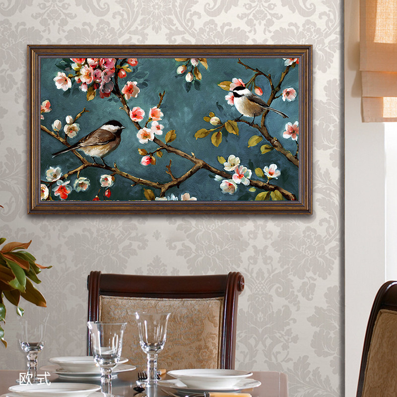 大尺寸电表箱装饰画美式免打孔开关电闸盒遮挡配电箱欧式客厅挂画