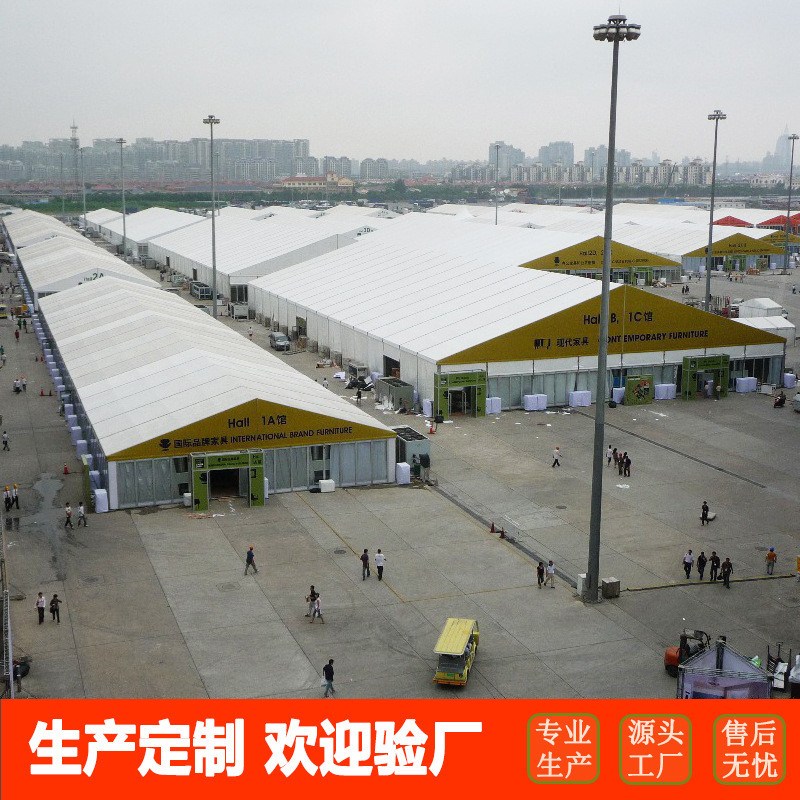 不限场地的仓储篷房大型会议活动展览篷房装配式建筑可反复拆装