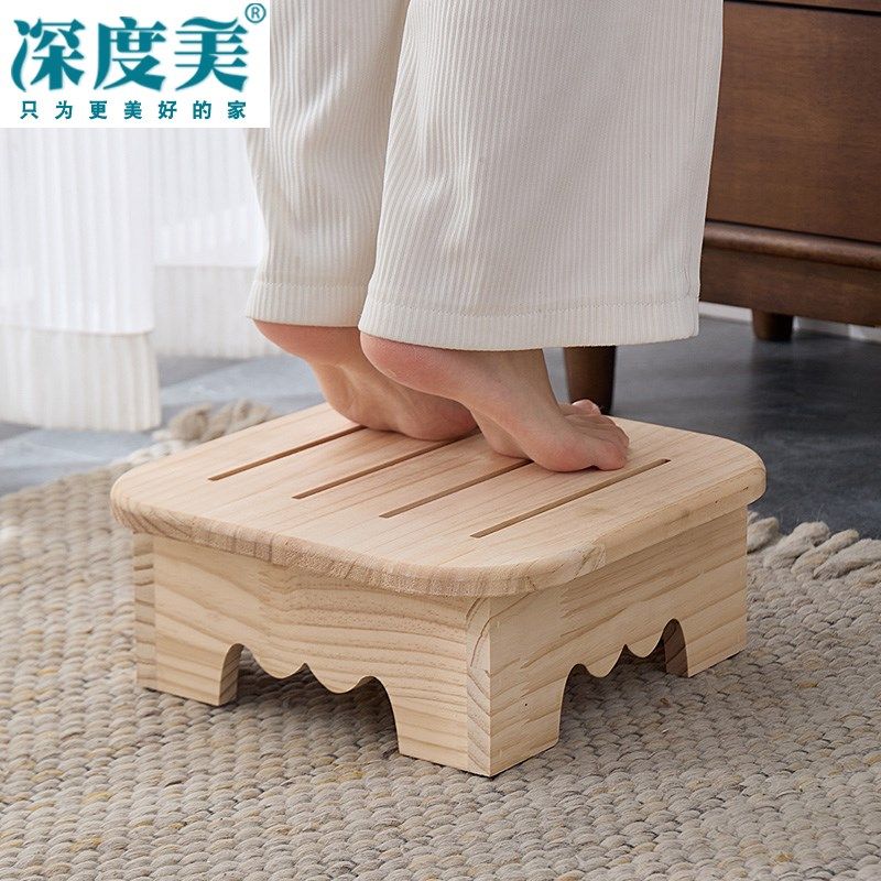 实木垫脚凳客厅办公室脚踏凳浴室防滑凳飘窗凳花盆凳洗衣机矮凳子,住宅家具,垫脚凳,淘宝优惠券,粉丝福利购,淘宝优惠卷