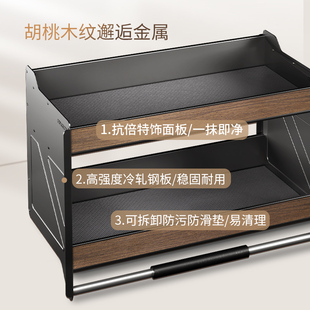 酷太厨房吊柜升降拉篮上柜高柜下拉式厨柜顶柜收纳下拉篮厨房橱柜