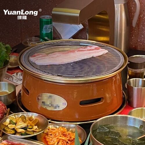 韩式电烤炉商用西塔老太太蚊香管电烧烤炉网红电烤锅烤肉店烤肉炉