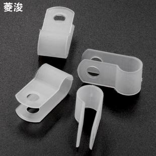 线夹配线 R型理线 U型线 线固定夹加厚款 线固定纽电缆线 线夹电线
