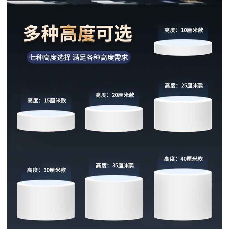 空调垫高底座托盘立式空调托架圆形支架增高台圆柱抬高底座。