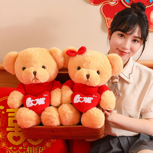 压床娃娃娃娃一对结婚礼物新婚床上公仔玩偶婚庆摆件婚房喜娃抱枕