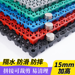 防滑垫镂空地垫商用防水r厨房浴室化妆室脚垫可拼接隔水凉垫pvc加