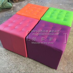 小凳子换鞋凳时尚j沙发凳皮凳穿鞋坐墩梳妆矮凳方凳儿童凳活动软